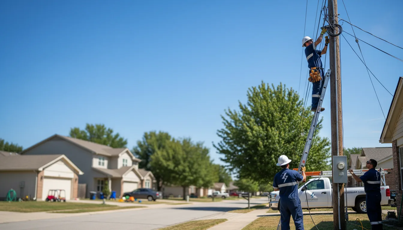 Residential electrician providing installation services in Eva, TN